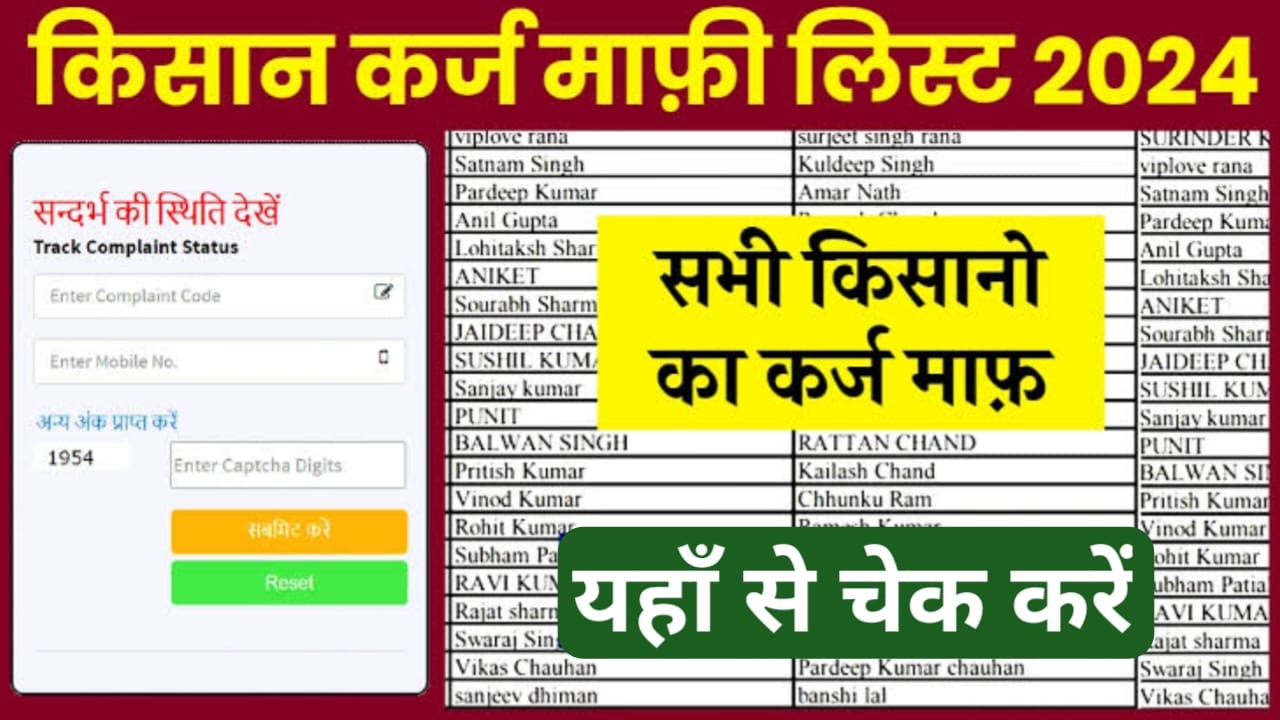 Kisan Karj Mafi Check List