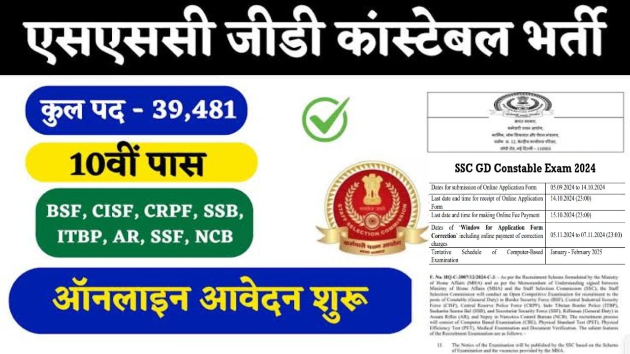 SSC GD Constable Bharti 